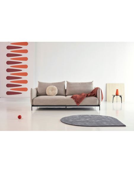 Divano letto matrimoniale Malloy - 579 Kenya Gravel Divano letto matrimoniale Malloy - 579 Kenya Gravel