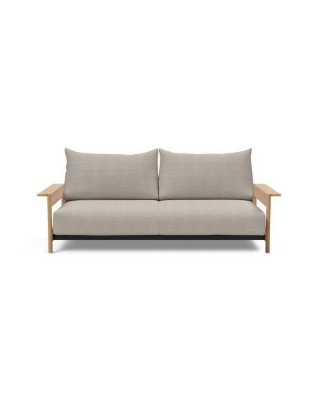 Divano letto matrimoniale Malloy Wood - 579 Kenya Gravel