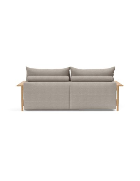 Divano letto matrimoniale Malloy Wood - 579 Kenya Gravel