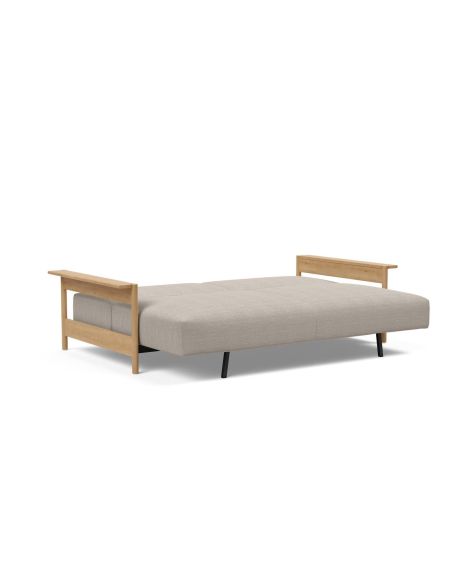 Divano letto matrimoniale Malloy Wood - 579 Kenya Gravel