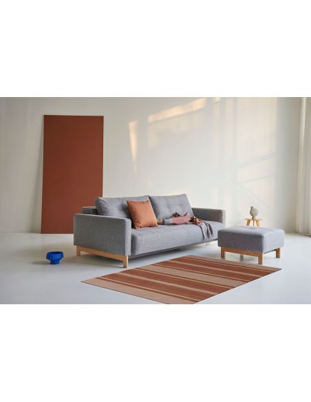 Divano letto matrimoniale in tessuto design moderno Supremax Deluxe - 563 Twist Charcoal