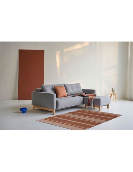 Divano letto matrimoniale in tessuto design moderno Supremax Deluxe - 563 Twist Charcoal Divano letto matrimoniale in tessuto design moderno Supremax Deluxe - 563 Twist Charcoal