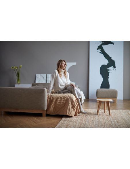 Divano letto matrimoniale in tessuto design moderno Supremax Deluxe - 587 Phobos Mocha
