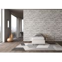 Letto singolo contenitore sommier rivestito in ecopelle Dynasty