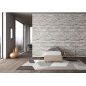 Letto singolo contenitore sommier rivestito in ecopelle Dynasty