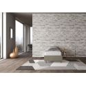 Letto singolo contenitore sommier rivestito in ecopelle Dynasty