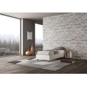 Letto singolo contenitore sommier rivestito in ecopelle Dynasty