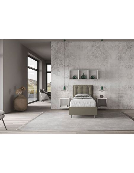Letto singolo moderno con contenitore Martigues Letto singolo moderno con contenitore Martigues