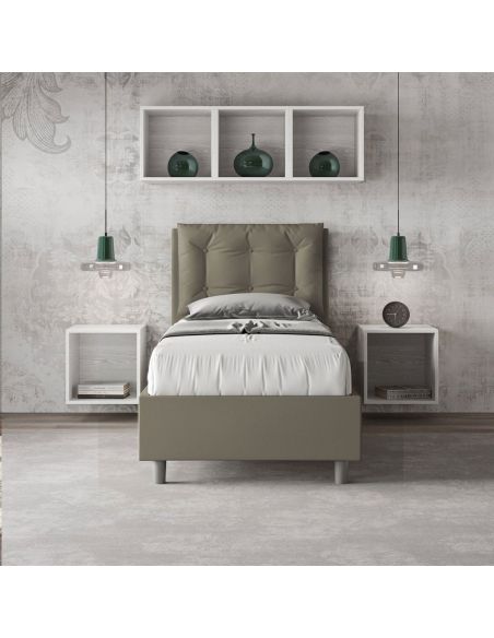 Letto singolo moderno con contenitore Martigues Letto singolo moderno con contenitore Martigues