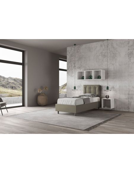 Letto singolo moderno con contenitore Martigues Letto singolo moderno con contenitore Martigues