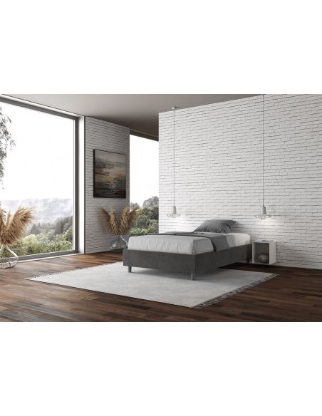 Letto contenitore una piazza e mezza senza testata Dynasty Color