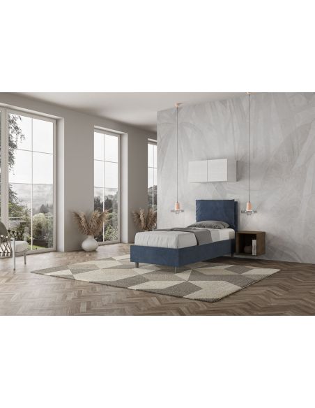 Letto singolo con contenitore Brignoles Color Letto singolo con contenitore Brignoles Color