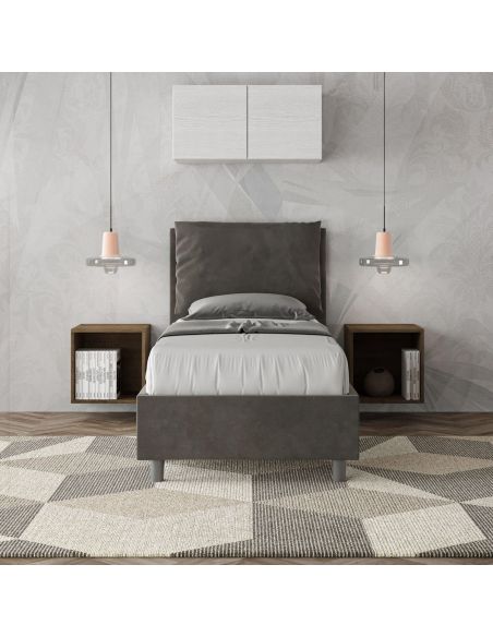 Letto singolo con contenitore Brignoles Color Letto singolo con contenitore Brignoles Color