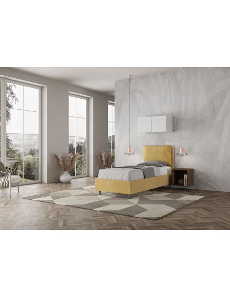 Letto singolo con contenitore Brignoles Color Letto singolo con contenitore Brignoles Color