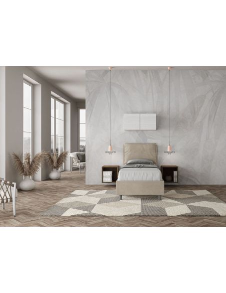 Letto singolo con contenitore Brignoles Color Letto singolo con contenitore Brignoles Color