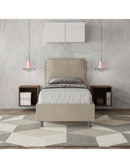 Letto singolo con contenitore Brignoles Color Letto singolo con contenitore Brignoles Color