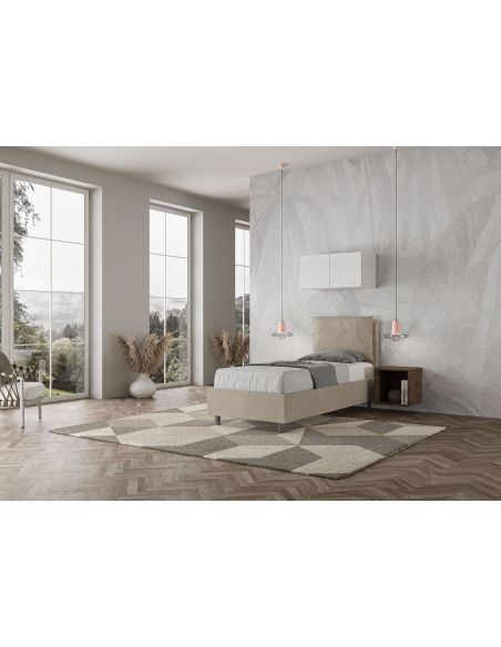 Letto singolo con contenitore Brignoles Color Letto singolo con contenitore Brignoles Color