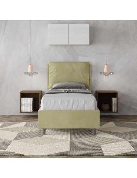 Letto singolo con contenitore Brignoles Color Letto singolo con contenitore Brignoles Color