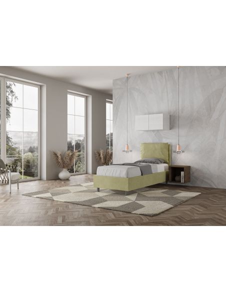 Letto singolo con contenitore Brignoles Color Letto singolo con contenitore Brignoles Color