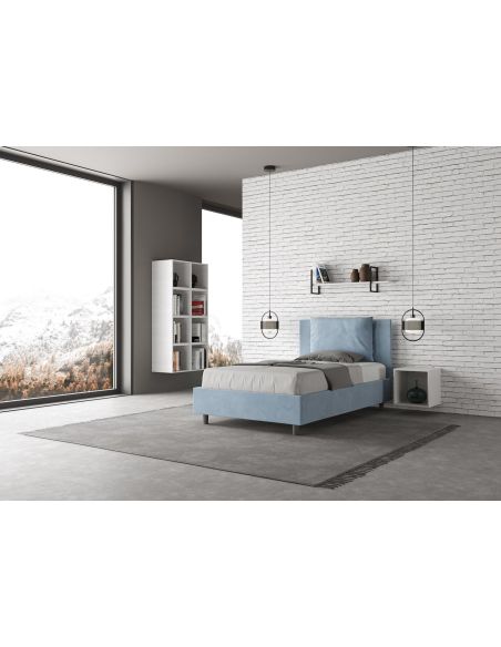 Letto una piazza e mezza con contenitore Brignoles Color