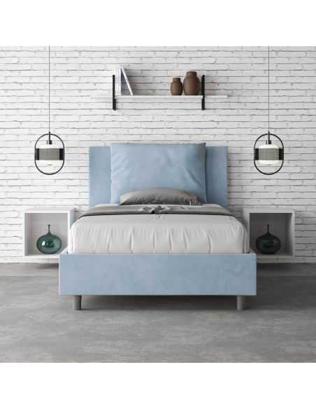 Letto una piazza e mezza con contenitore Brignoles Color