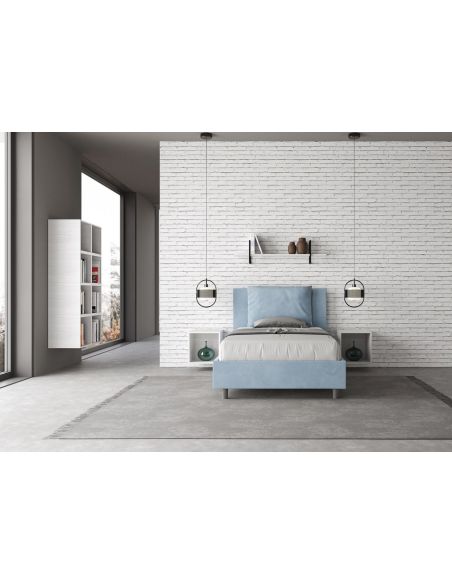 Letto una piazza e mezza con contenitore Brignoles Color