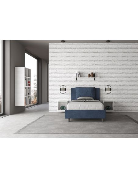 Letto una piazza e mezza con contenitore Brignoles Color