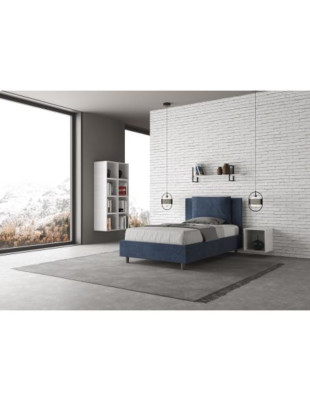 Letto una piazza e mezza con contenitore Brignoles Color