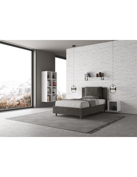 Letto una piazza e mezza con contenitore Brignoles Color