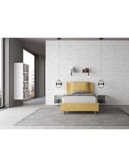 Letto una piazza e mezza con contenitore Brignoles Color