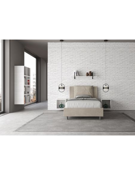 Letto una piazza e mezza con contenitore Brignoles Color