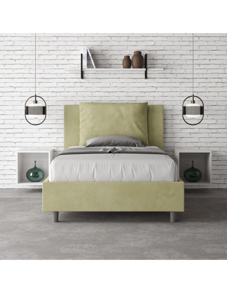 Letto una piazza e mezza con contenitore Brignoles Color