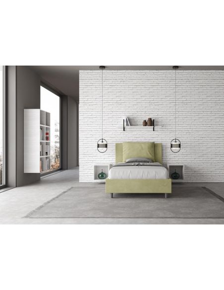 Letto una piazza e mezza con contenitore Brignoles Color