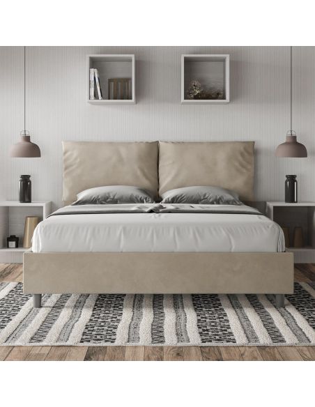 Letto matrimoniale con contenitore Brignoles Color
