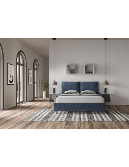 Letto matrimoniale con contenitore Brignoles Color