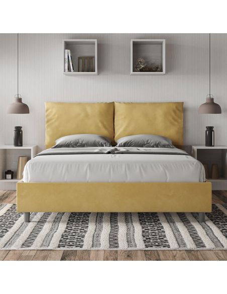 Letto matrimoniale con contenitore Brignoles Color
