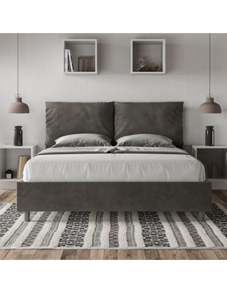 Letto matrimoniale con contenitore Brignoles Color