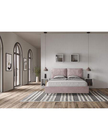 Letto matrimoniale con contenitore Brignoles Color