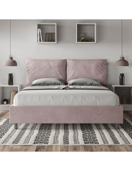 Letto matrimoniale con contenitore Brignoles Color