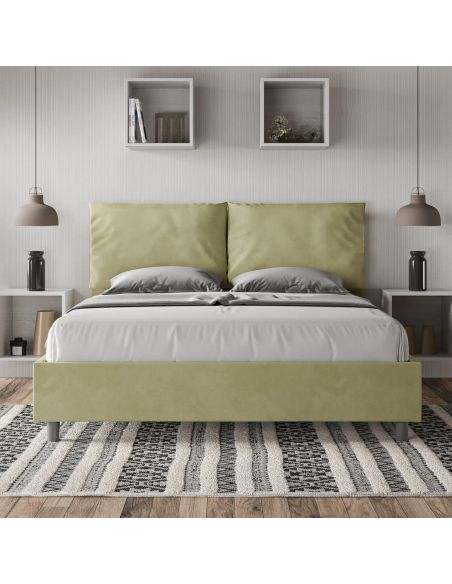 Letto matrimoniale con contenitore Brignoles Color
