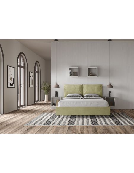Letto matrimoniale con contenitore Brignoles Color