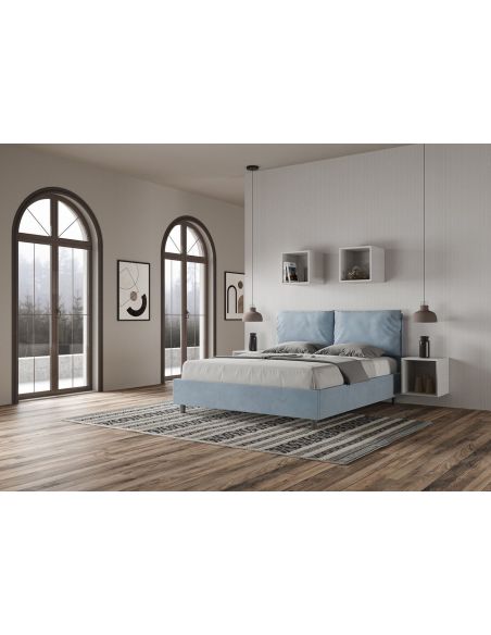 Letto matrimoniale con contenitore Brignoles Color