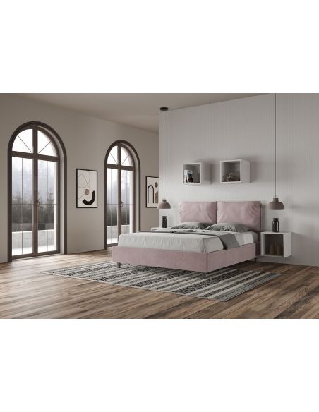 Letto matrimoniale con contenitore Brignoles Color