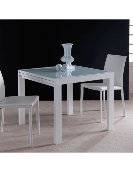 Tavolo quadrato o rettangolare allungabile design moderno Conrado Tavolo quadrato o rettangolare allungabile design moderno Conrado