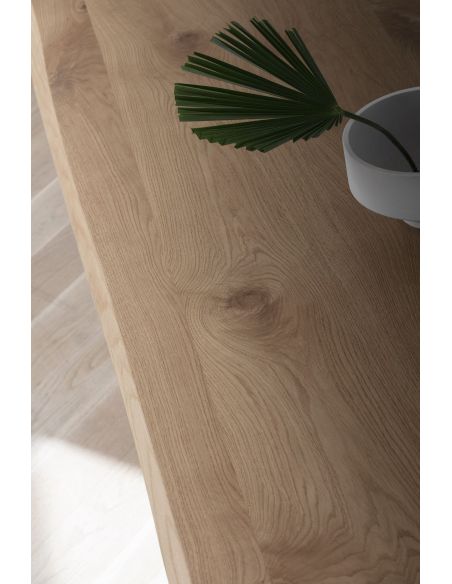 Tavolo da pranzo fisso con piano in legno Holger Oak