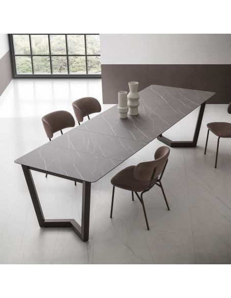 Tavolo allungabile design moderno Holger Gray Pulpis