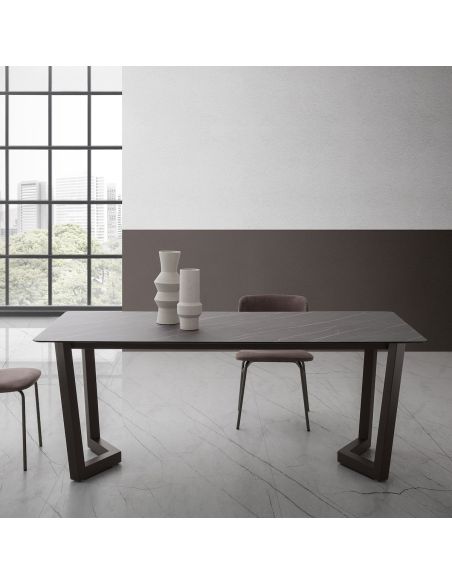 Tavolo allungabile design moderno Holger Gray Pulpis