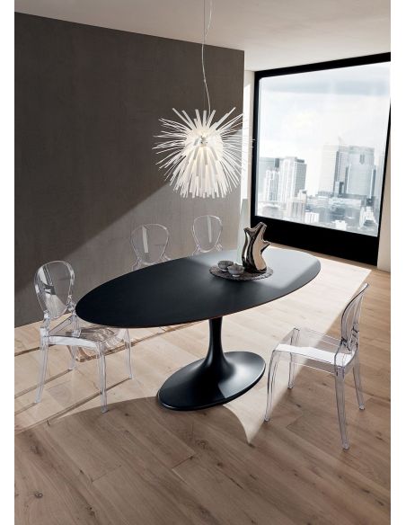Tavolo fisso ovale con gamba centrale Avalon Ingo Tavolo fisso ovale con gamba centrale Avalon Ingo