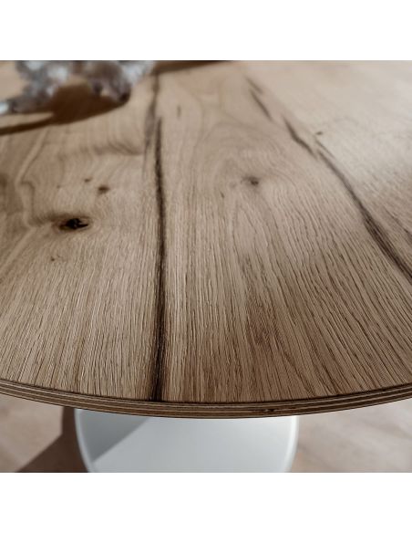 Tavolo fisso ovale con piano in legno Avalon Wood Tavolo fisso ovale con piano in legno Avalon Wood