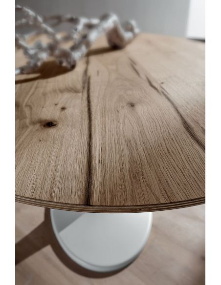Tavolo fisso ovale con piano in legno Avalon Wood Tavolo fisso ovale con piano in legno Avalon Wood